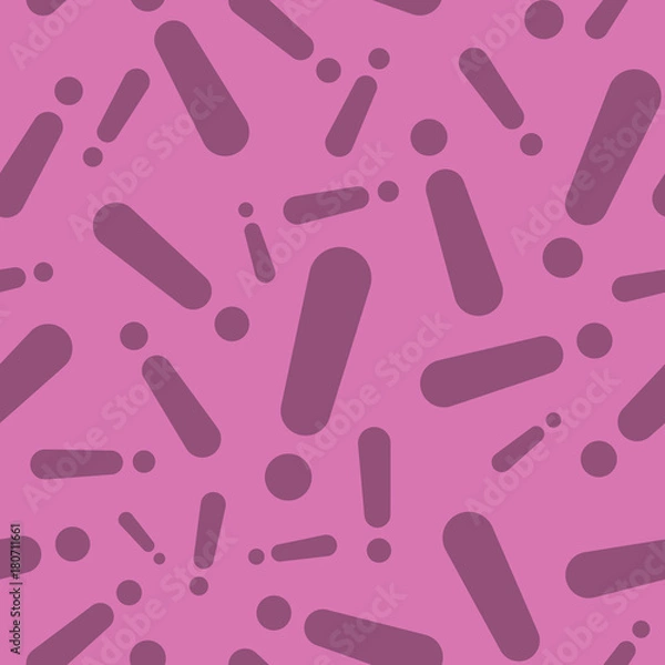 Fototapeta Exclamation Mark Symbol Silhouette Seamless Pattern