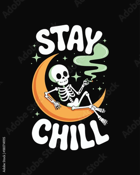 Fototapeta Vintage grunge vector illustration of a skull and crossbones symbol for a Halloween party poster design