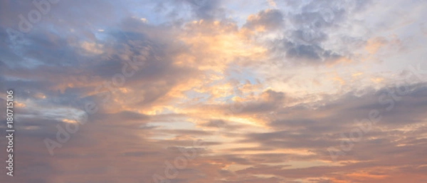 Obraz Sky sunset or sunrise background.