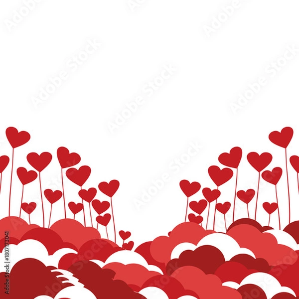 Obraz valentines day background