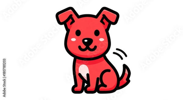 Fototapeta dog with a bone