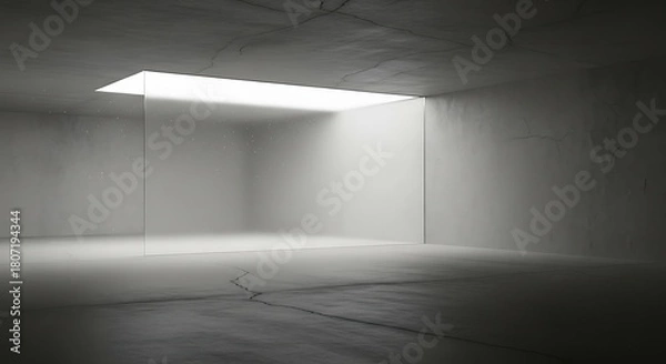 Obraz 静かなる空間 美しい光の当たり方 部屋の奥に広がる神秘的な光景