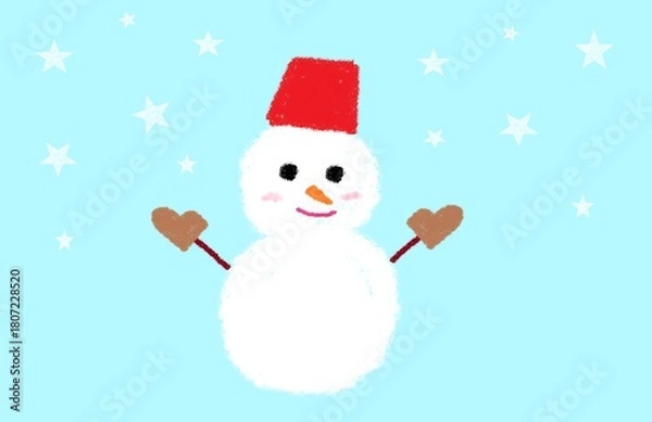 Fototapeta 雪だるま