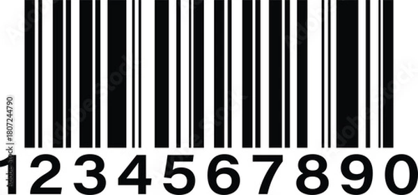 Obraz qr code and barcode icons set. QR code template, contrast, Qr code scan icon collection, black and white qr code vector illustration,
