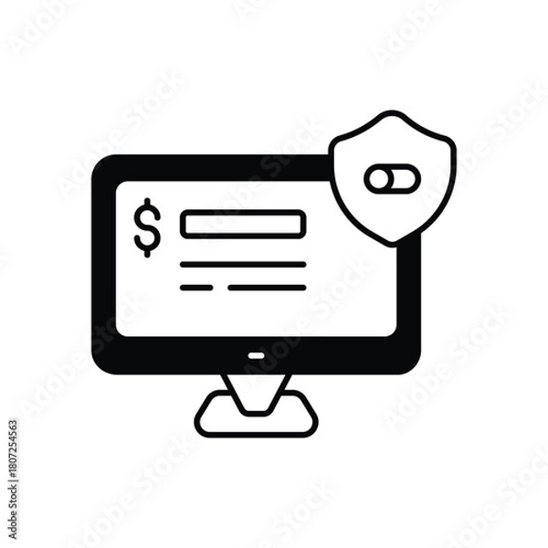 Obraz Safe Banking vector icon