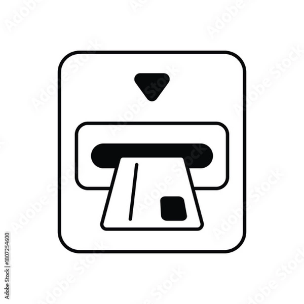 Obraz Atm Card Payment vector icon