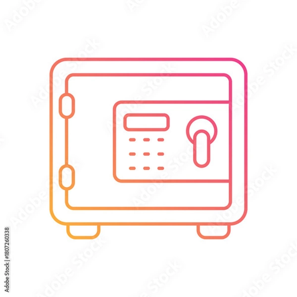 Obraz Safe Deposit vector icon