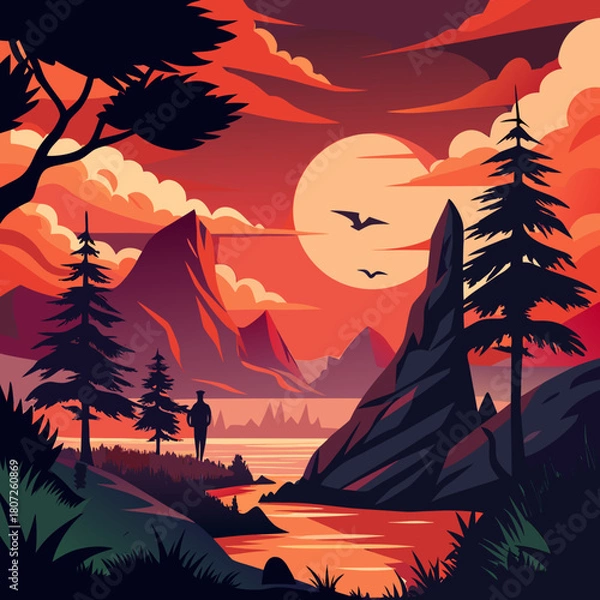 Obraz dramatic wilderness moment.