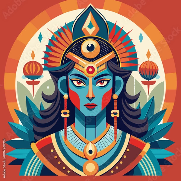 Obraz traditional wave-inspired art.