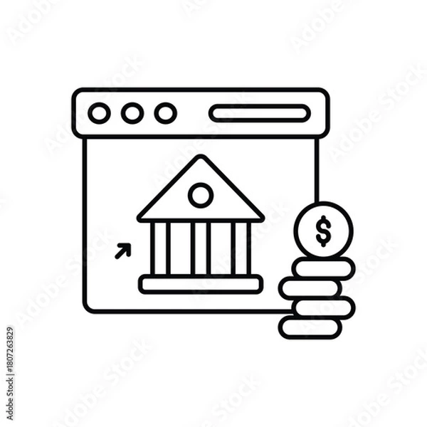 Obraz Online Banking vector icon