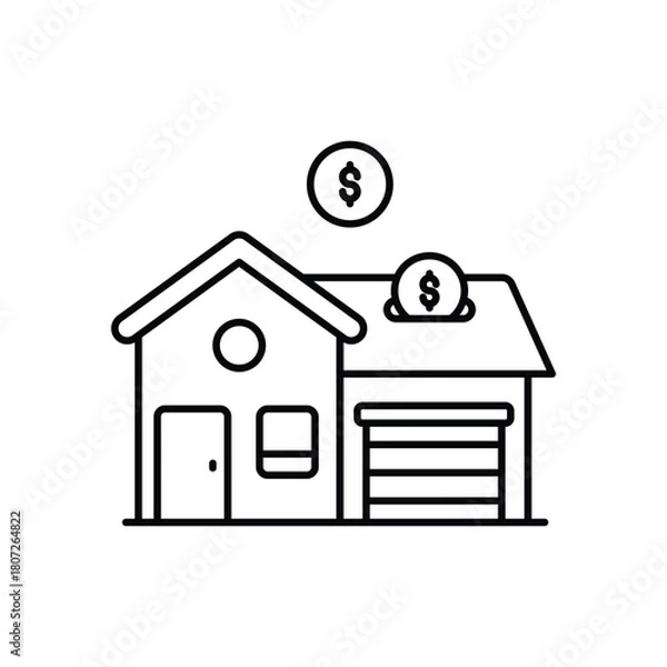 Obraz Mortgage  vector icon