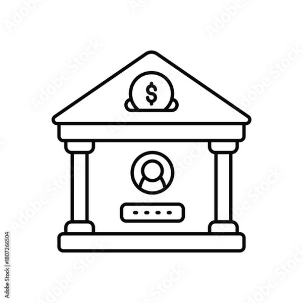 Obraz Bank Account vector icon