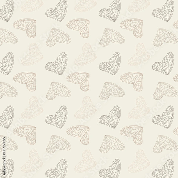 Obraz Butterfly print seamless vector pattern