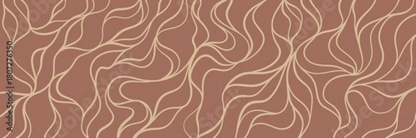 Fototapeta Light peach abstract cellular pattern with soft pink organic forms and gentle flow, ideal for feminine luxury or spa visuals