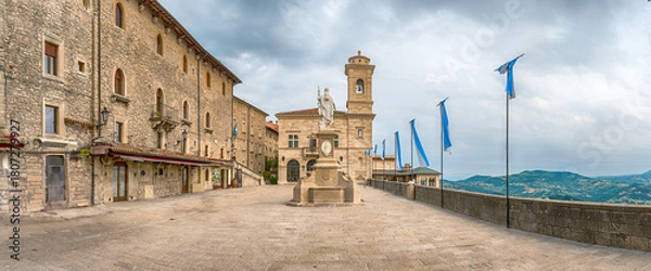 Obraz View of Liberty Square in the Republic of San Marino