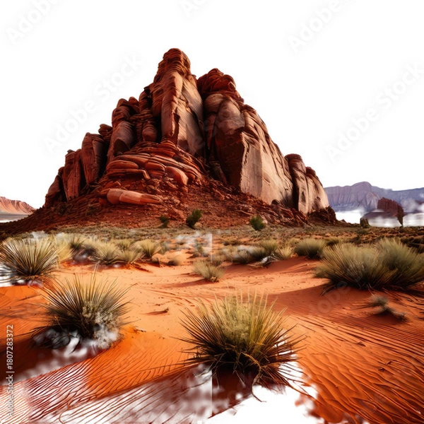 Obraz Majestic red rock formations in a desert landscape (1)