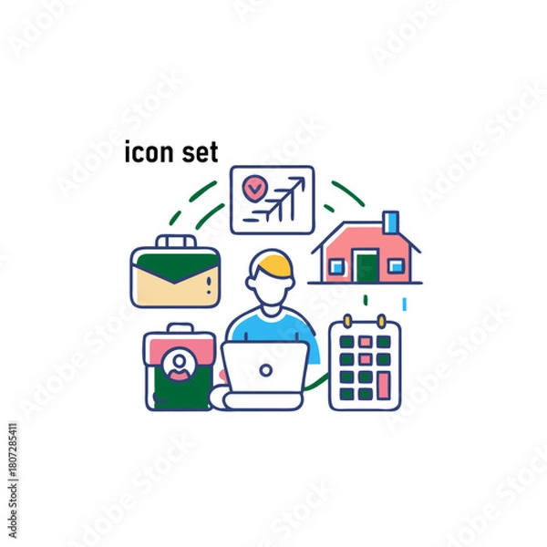 Obraz social network concept