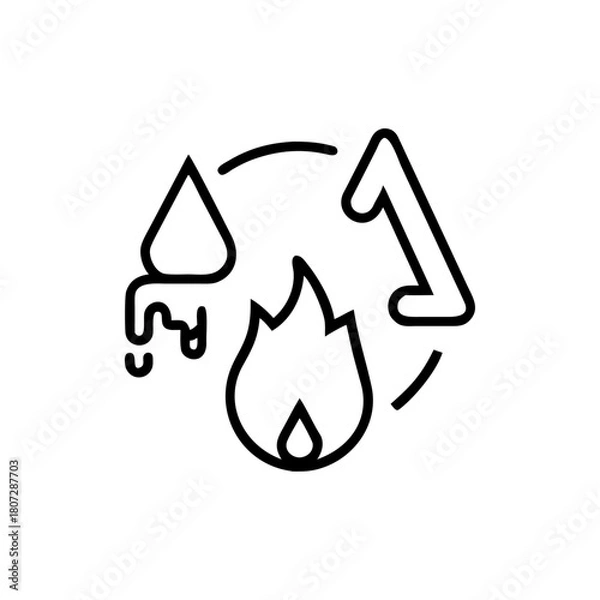 Obraz recycle symbol on white background