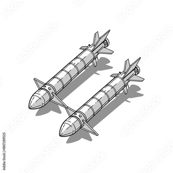 Obraz space shuttle isolated on white