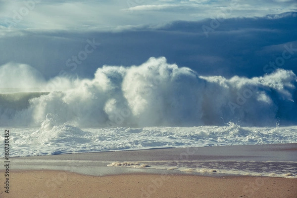 Obraz Portugal Nazare waves