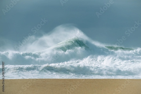 Obraz Portugal Nazare waves