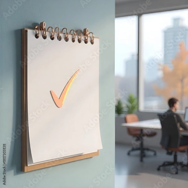 Obraz illustration of a wall calendar with bold cheerful design.