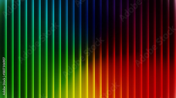 Fototapeta Glass stripes abstract colorful rainbow gradient lines background texture