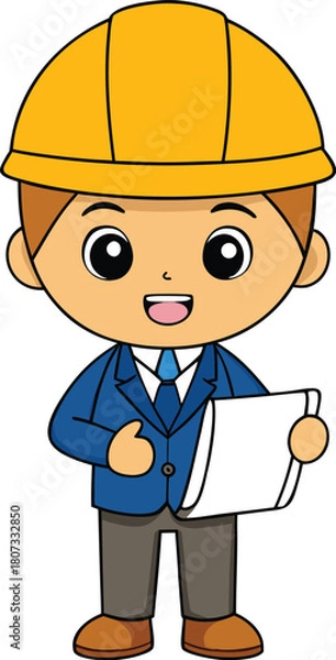 Fototapeta Adobe Illustrator Artwork  Banner : Civil engineer inspect structure at construction site against blueprint, Building inspector join inspect building structure with civil engineer. Civil engineer hold