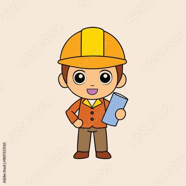 Fototapeta Adobe Illustrator Artwork  Banner : Civil engineer inspect structure at construction site against blueprint, Building inspector join inspect building structure with civil engineer. Civil engineer hold