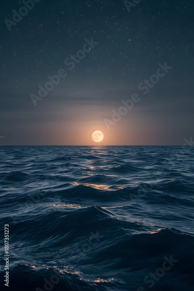 Obraz Moon Over the Sea