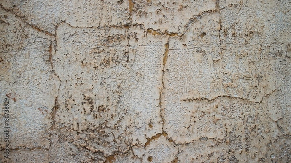 Obraz Muro com buraco e rachaduras multicor