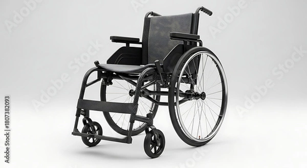 Obraz wheelchair 3d rendered 
