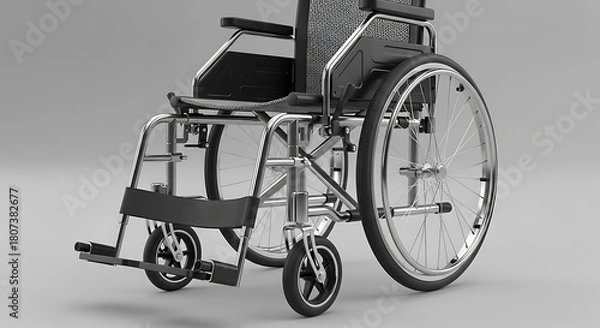 Obraz wheelchair 3d rendered 