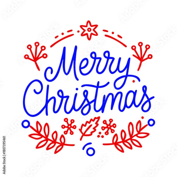 Obraz Merry Christmas vector