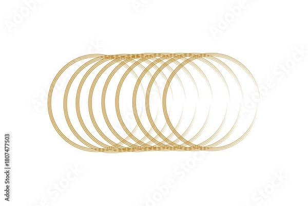 Obraz Neon Energy Ring Futuristic Glowing Yellow Light with Electric Sparks and Transparent Flash on Dark Background