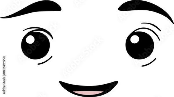 Obraz Design of smile simple face