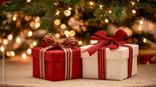 Fototapeta クリスマスイブに贈る特別な贈り物