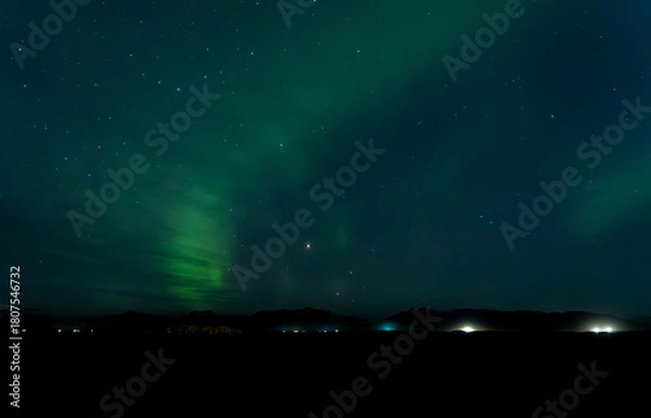 Obraz Dancing lights over Iceland