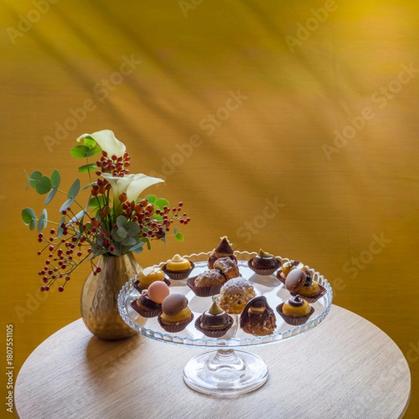 Obraz pasticcini e fiori