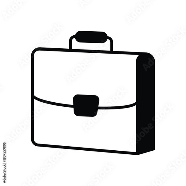 Obraz Briefcase vector icon
