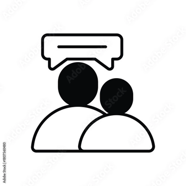 Obraz Meeting vector icon