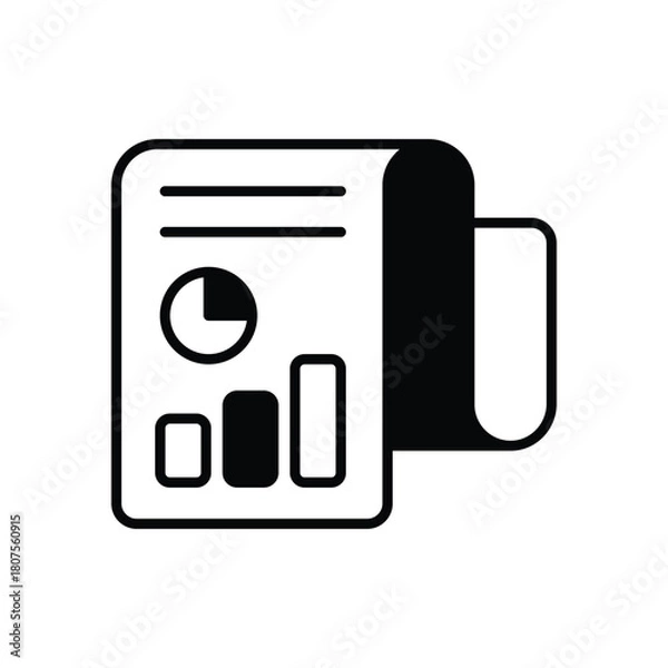 Obraz Financial Report vector icon