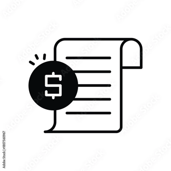 Obraz Invoice vector icon