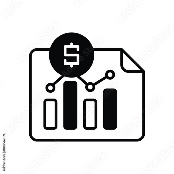 Obraz Stock Market vector icon