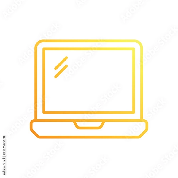 Obraz Laptop vector icon