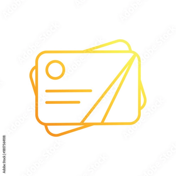 Obraz Business Card vector icon
