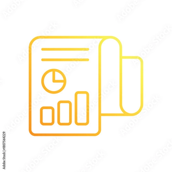 Obraz Financial Report vector icon