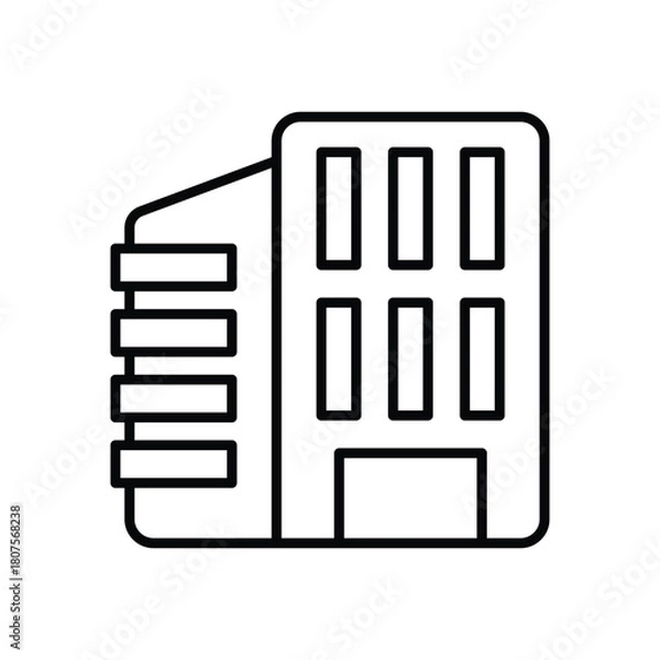 Obraz Office Building vector icon