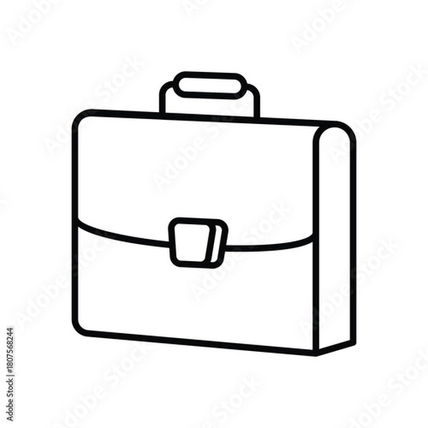 Obraz Briefcase vector icon