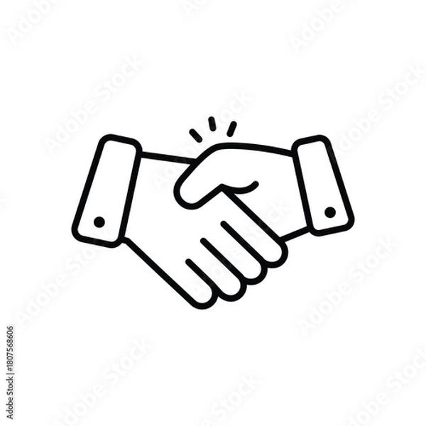 Obraz Handshake vector icon